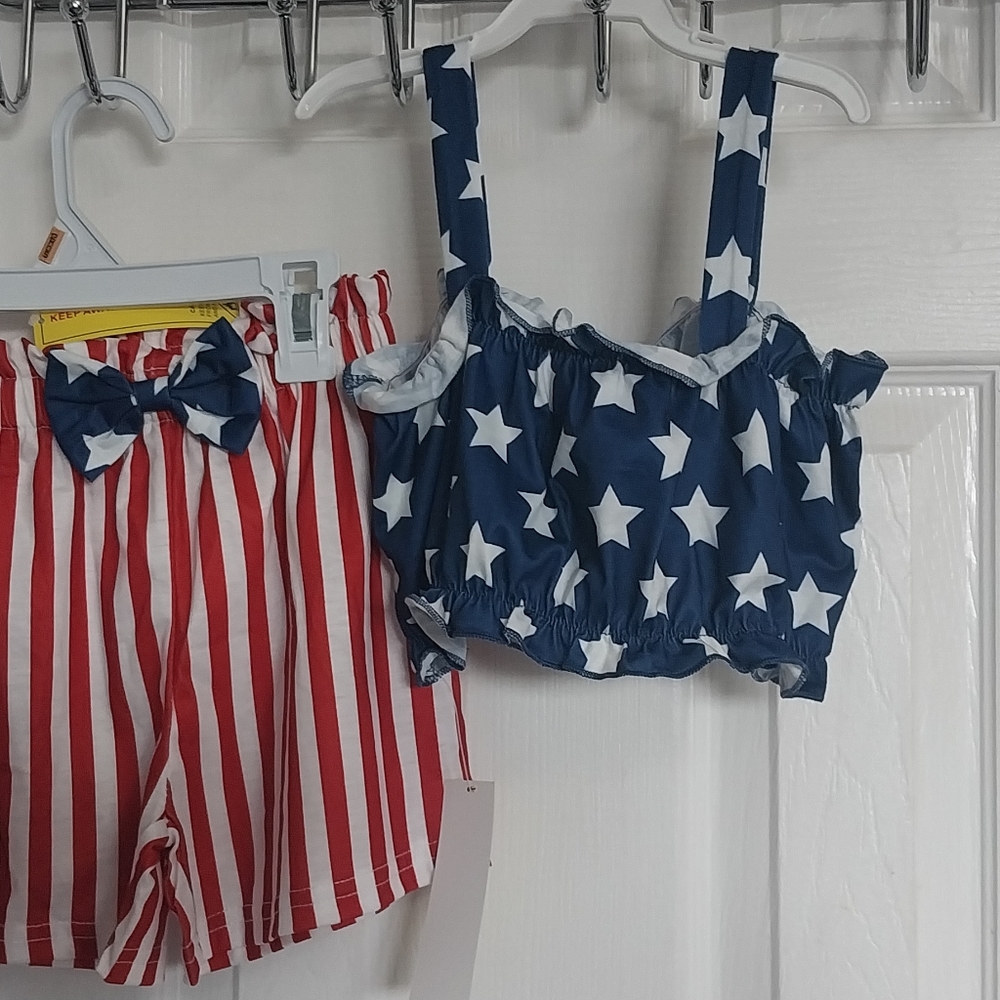 American Flag Toddler Set